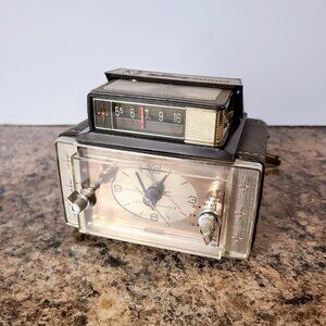 1966 GE C-2450A Alarm Clock Radio, General Electric IC Radio, Not Working